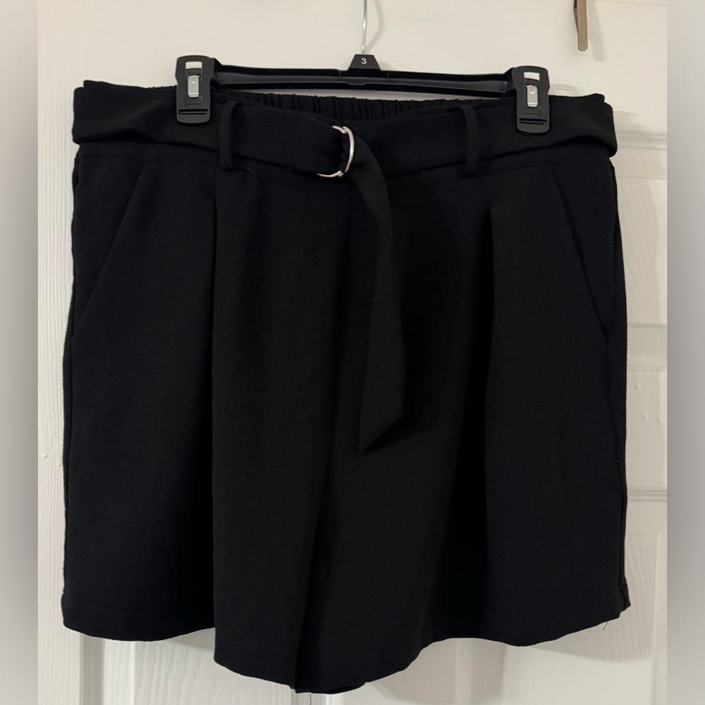 Abound Black Skirt with Silver Buckle